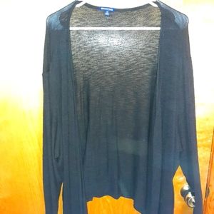 North Crest black cardigan 3x